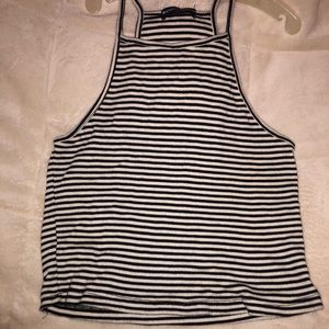 Brandy Melville Striped Halter Top